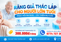  Răng Giả Tháo Lắp Cho Người Lớn Tuổi – Giá 2026