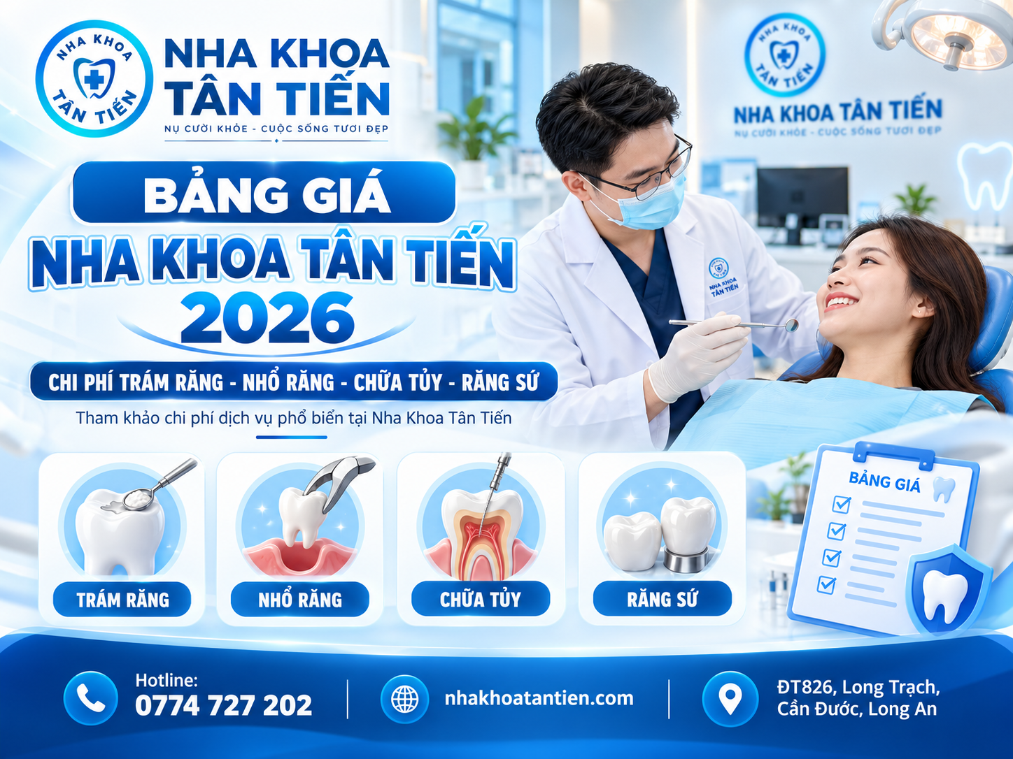 Bảng Giá Nha Khoa Tân Tiến 2026 